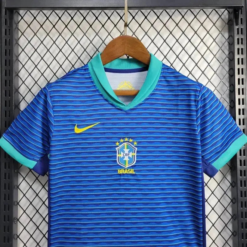Camisa Brasil Away 24/25 - Torcedor Infantil Azul - Netmantos