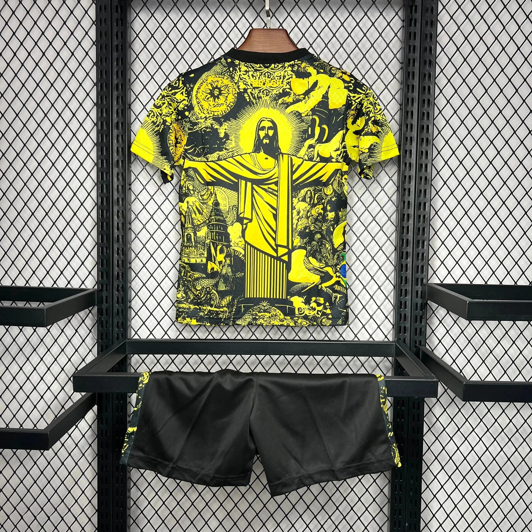 Camisa Brasil Edição Especial Cristo Redentor 24/25 - Torcedor Infantil Amarela - Netmantos