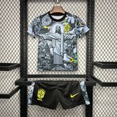 Camisa Brasil Edição Especial Cristo Redentor 24/25 - Torcedor Infantil Cinza - Netmantos