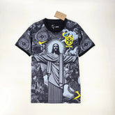 Camisa Brasil Edição Especial Cristo Redentor - Torcedor Masculina Preta - Netmantos