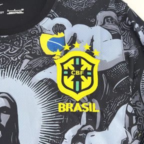 Camisa Brasil Edição Especial Cristo Redentor - Torcedor Masculina Preta - Netmantos