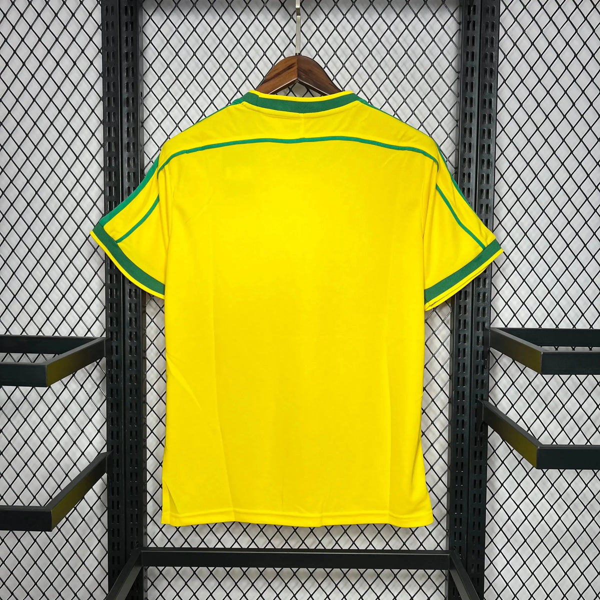 Camisa Brasil Retrô Home 1998 - Torcedor Masculina Amarela - Netmantos