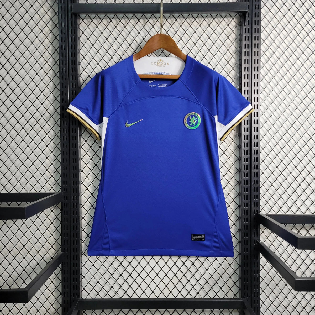 Camisa Chelsea Home 23/24 - Torcedor Feminina Azul Refletiva - Netmantos