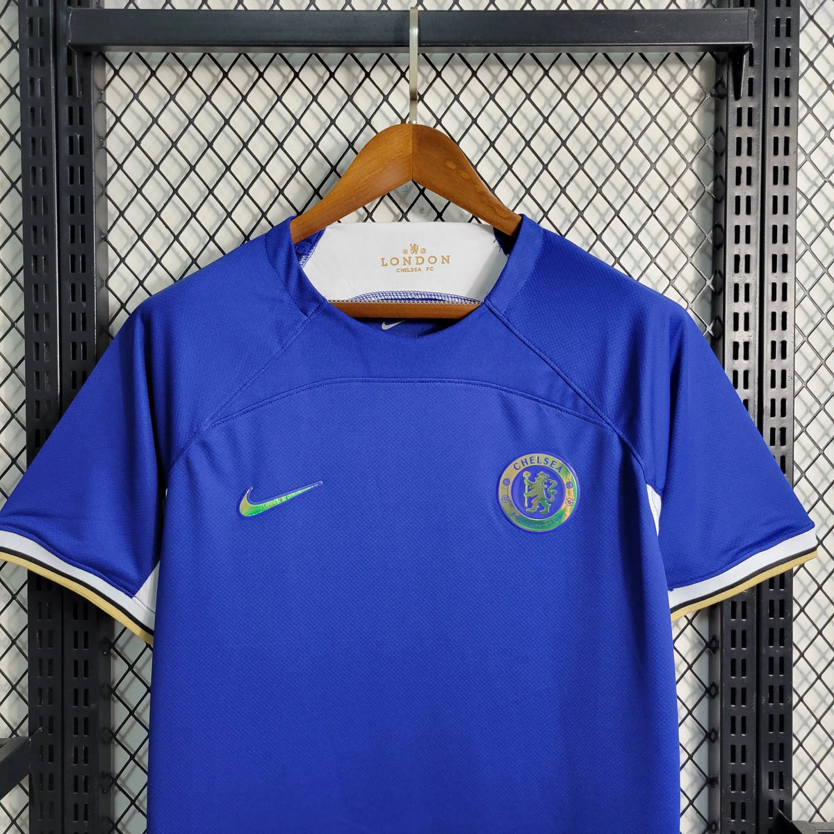Camisa Chelsea Home 23/24 - Torcedor Masculina Azul Refletiva - Netmantos