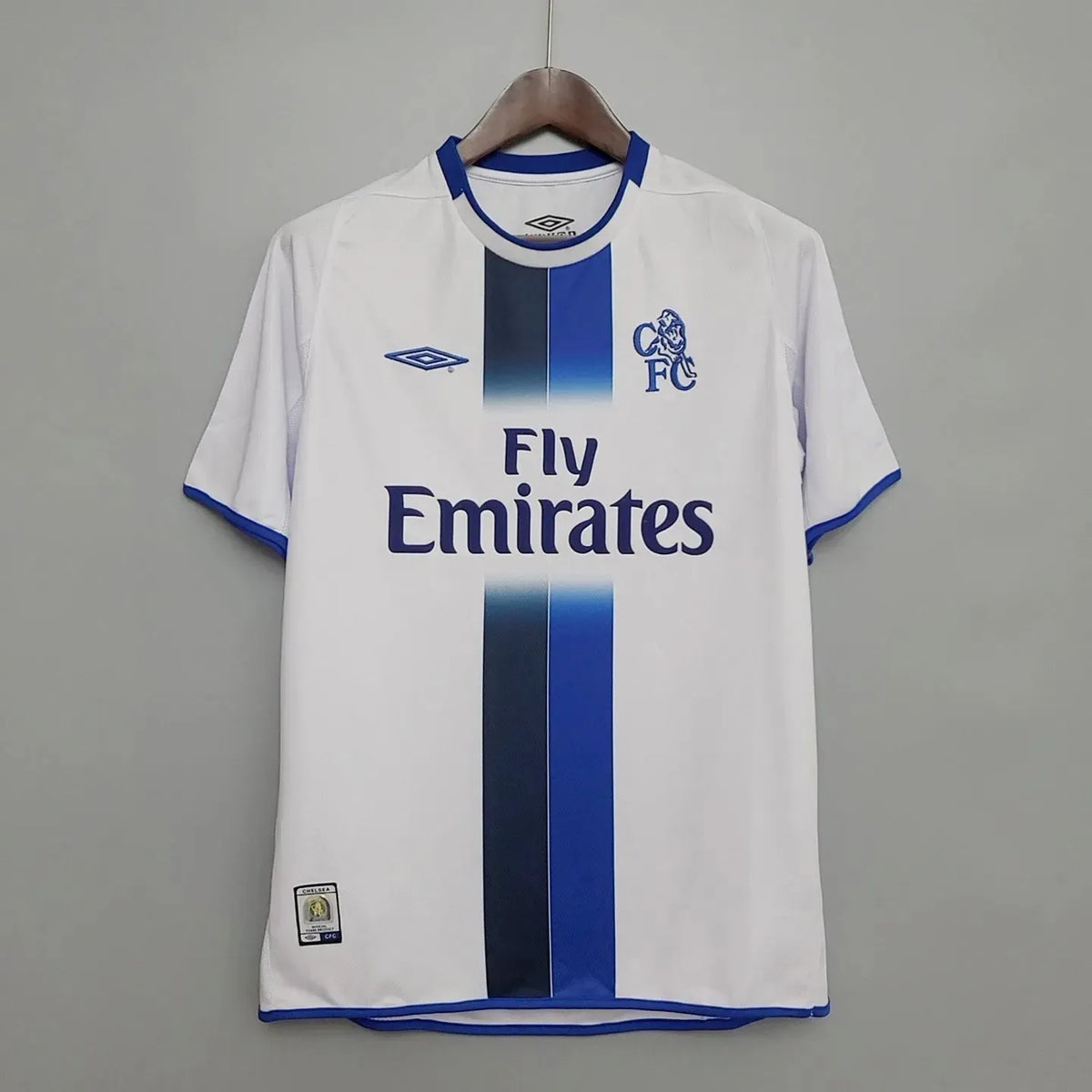 Camisa Chelsea Retrô 2003/05 - Torcedor Masculina Branca - Netmantos