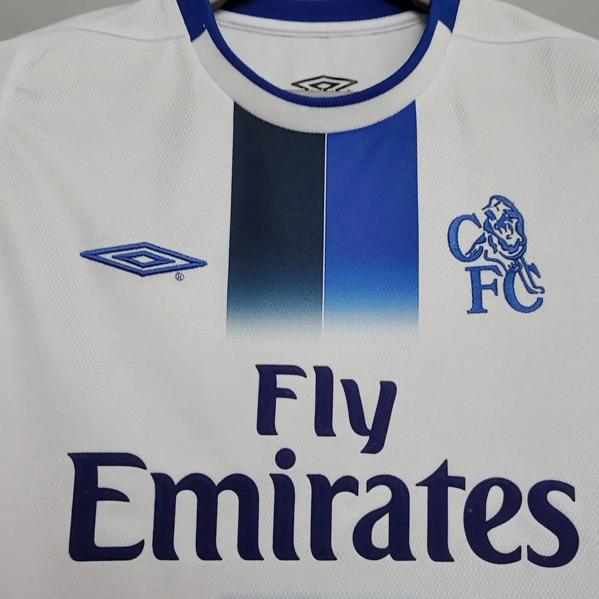 Camisa Chelsea Retrô 2003/05 - Torcedor Masculina Branca - Netmantos