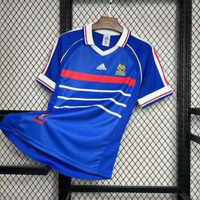 Camisa França Retrô Home 1998 - Torcedor Masculina Azul - Netmantos