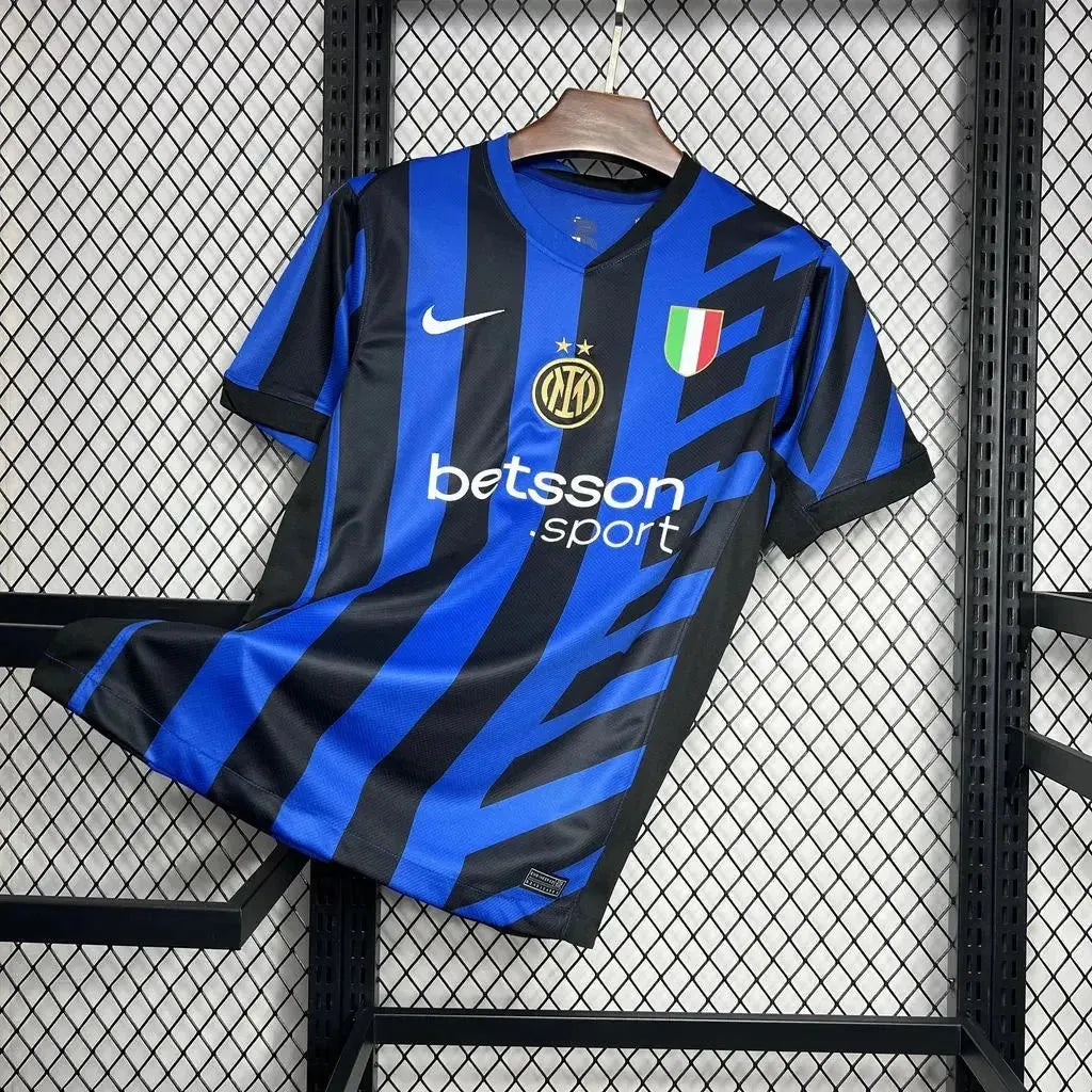 Camisa Inter de Milão Home 24/25 - Torcedor Masculina Preta e Azul - Netmantos