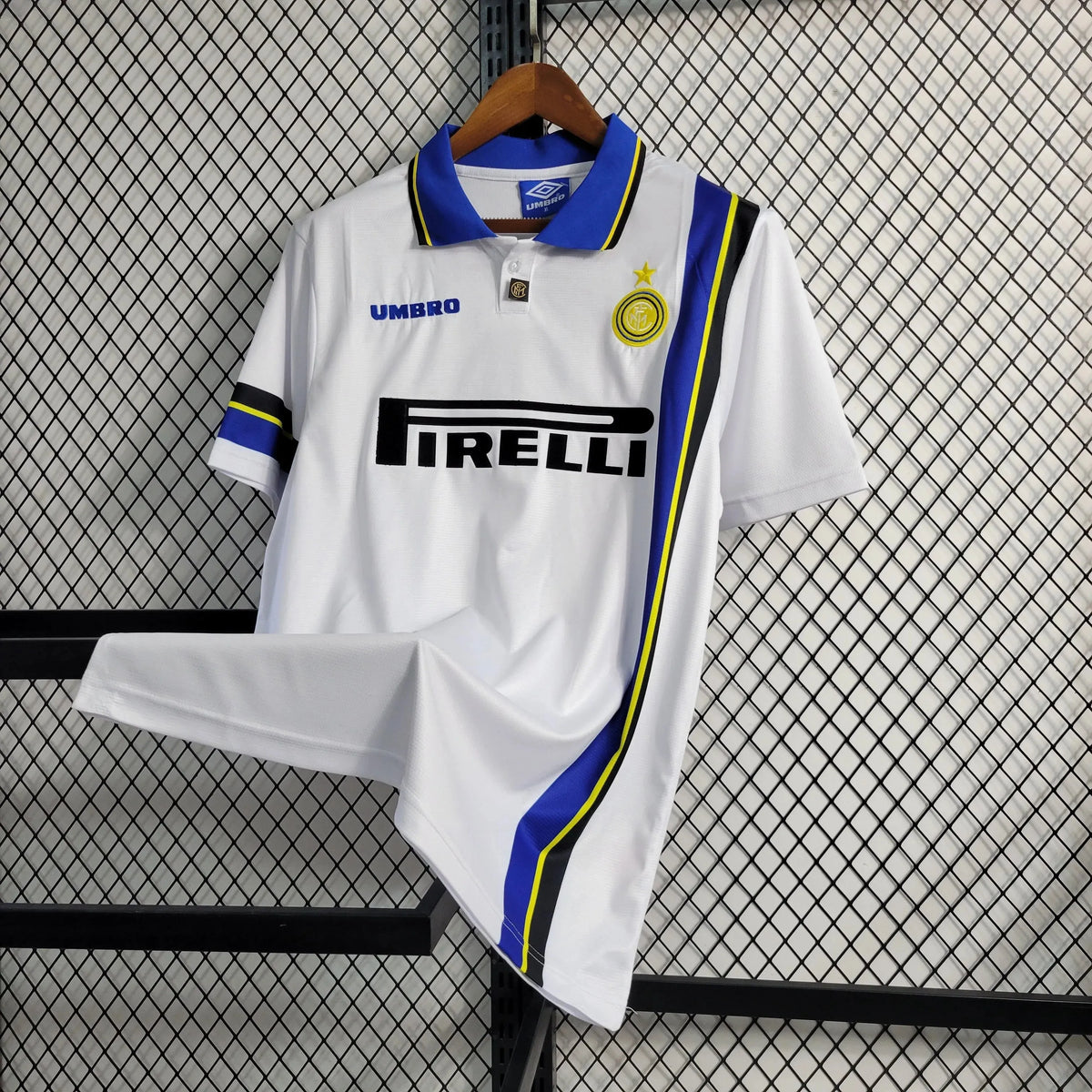 Camisa Inter de Milão Retrô Away 1997/1998- Torcedor Masculina Branca - Netmantos