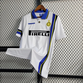 Camisa Inter de Milão Retrô Away 1997/1998- Torcedor Masculina Branca - Netmantos