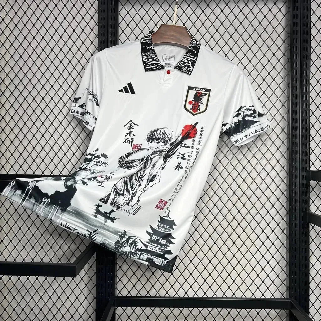 Camisa Japão Edição Tóquio Ghoul Ken Kaneki 24/25 - Torcedor Masculina Branca - Netmantos