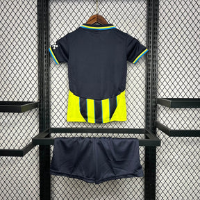 Camisa Manchester City Away 24/25 - Torcedor Infantil Preta e Verde - Netmantos