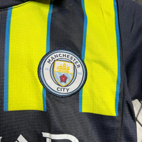 Camisa Manchester City Away 24/25 - Torcedor Infantil Preta e Verde - Netmantos