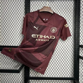 Camisa Manchester City Third Away 24/25 - Torcedor Masculina Vinho/Vermelha - Netmantos