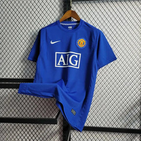 Camisa Manchester United Retrô Away 2008/09 - Torcedor Masculina Azul - Netmantos
