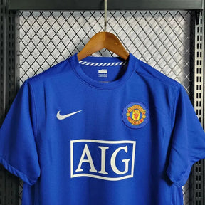 Camisa Manchester United Retrô Away 2008/09 - Torcedor Masculina Azul - Netmantos