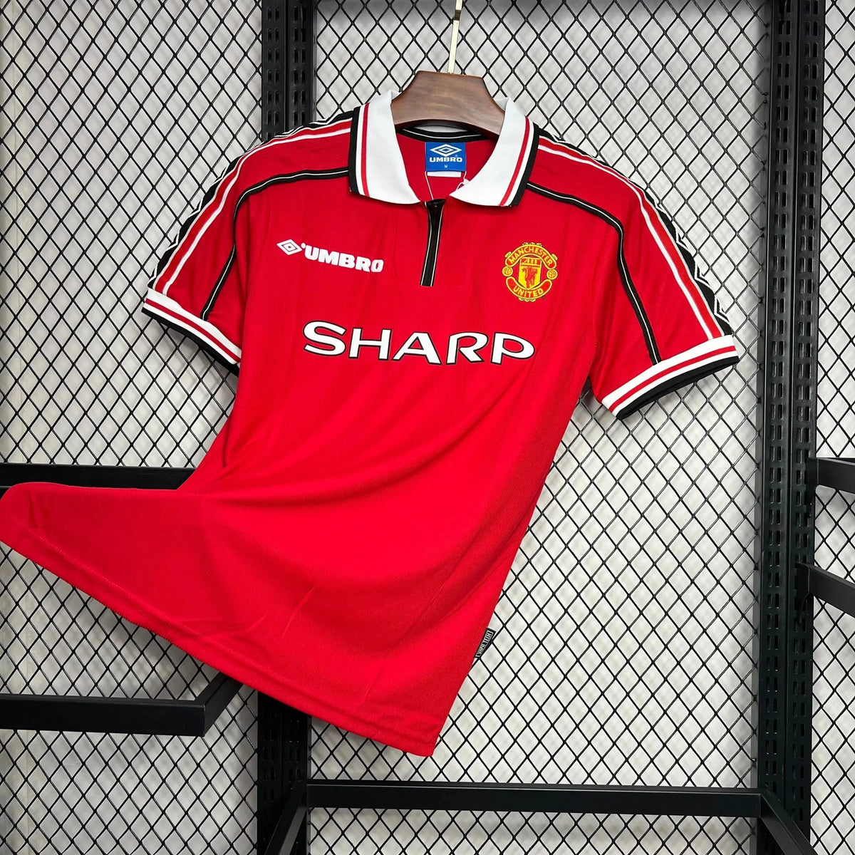 Camisa Manchester United Retrô Home 1998/99 - Torcedor Masculina Vermelha - Netmantos