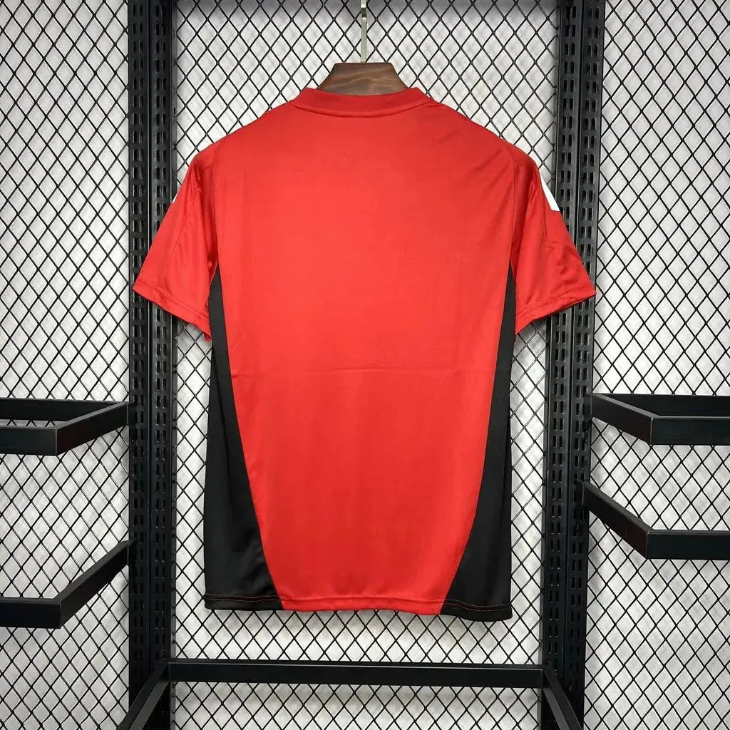 Camisa Manchester United Treino 24/25 - Torcedor Masculina Vermelha e Preta - Netmantos