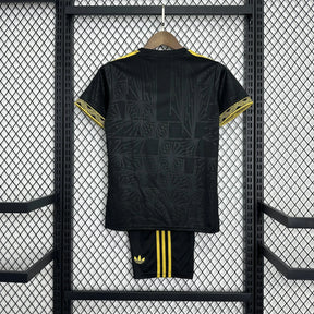 Camisa México Gold 25/26 - Torcedor Infantil Preta e Dourada - Netmantos
