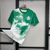 Camisa Palmeiras Edição Meio Ambiente 24/25 - Torcedor Masculina Manhcada Branca - Netmantos