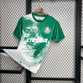 Camisa Palmeiras Edição Meio Ambiente 24/25 - Torcedor Masculina Manhcada Branca - Netmantos
