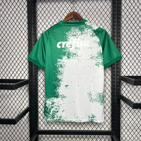 Camisa Palmeiras Edição Meio Ambiente 24/25 - Torcedor Masculina Manhcada Branca - Netmantos