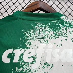 Camisa Palmeiras Edição Meio Ambiente 24/25 - Torcedor Masculina Manhcada Branca - Netmantos