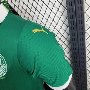 Camisa Palmeiras Home 24/25 - Jogador Masculina Verde + Patch Brasileirão e Avanti + Patrocínios - Netmantos