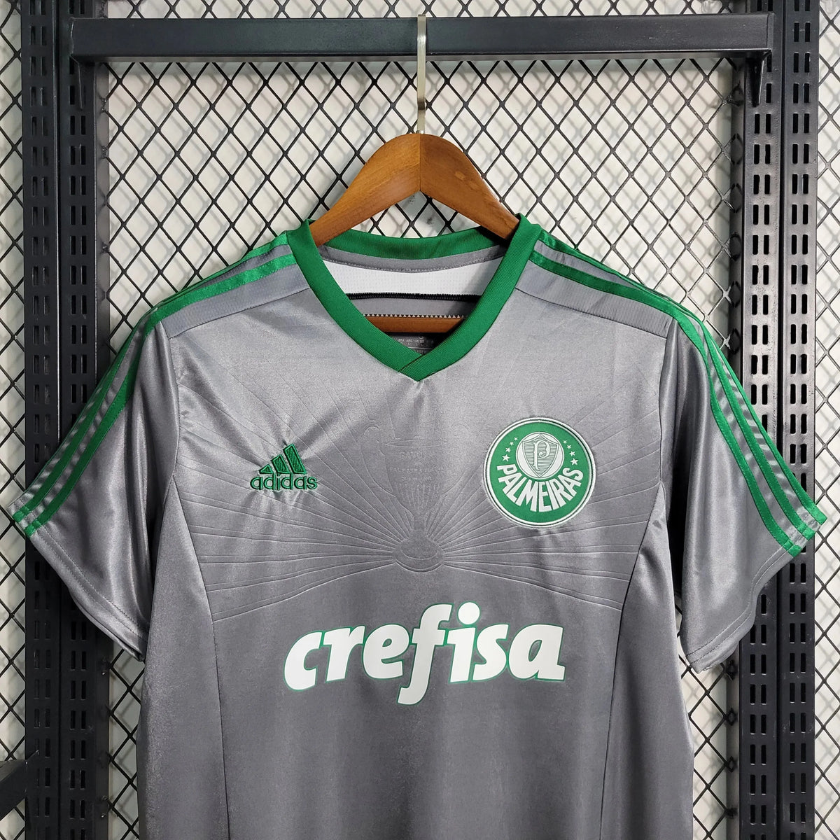 Camisa Palmeiras Retrô 2015 - Torcedor Masculina Cinza - Netmantos