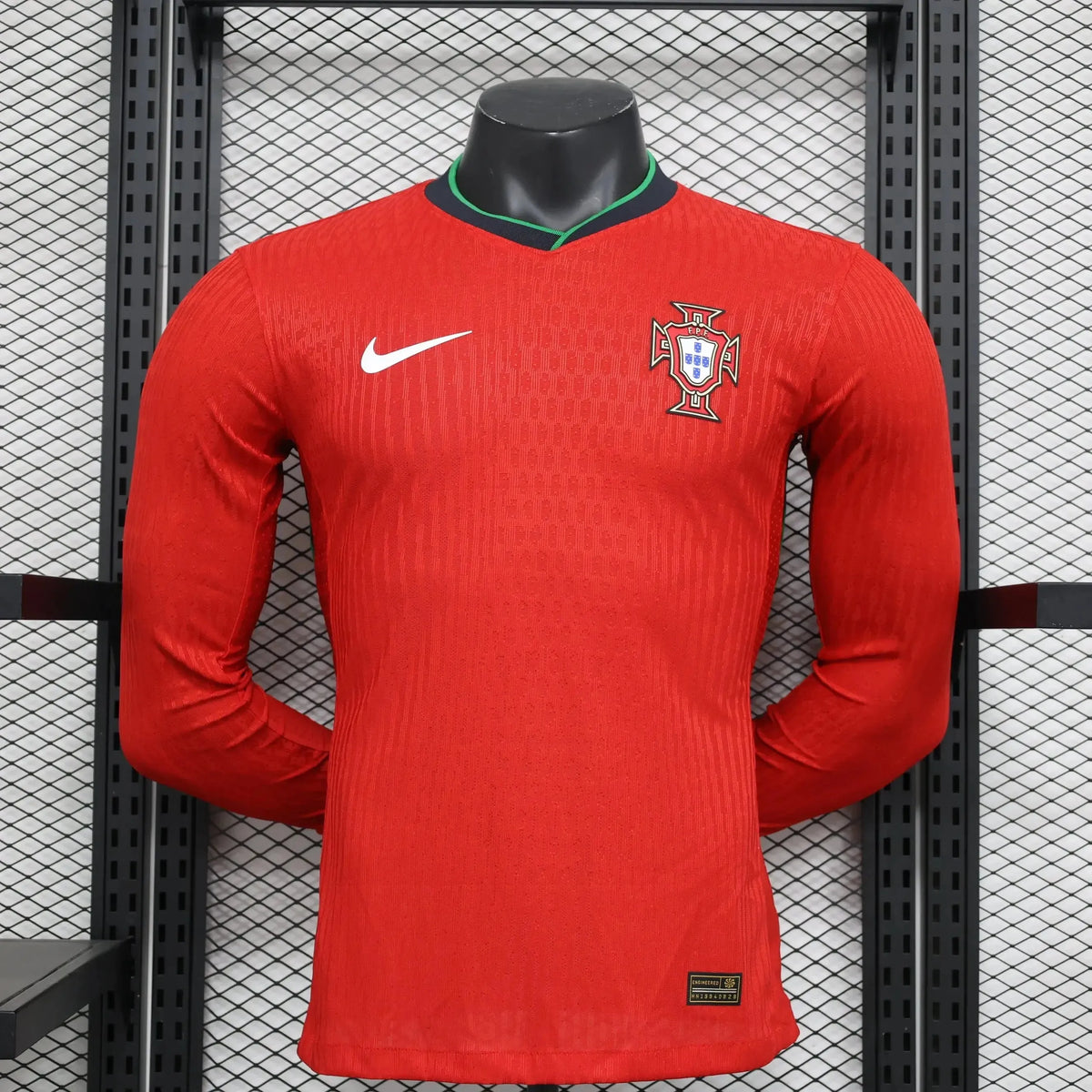 Camisa Portugal Home 24/25 - Jogador Masculina Vermelha Manga Longa - Netmantos
