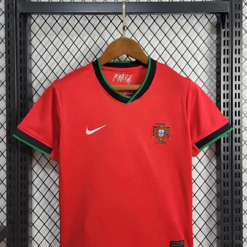 Camisa Portugal Home 24/25 - Torcedor Infantil Vermelha - Netmantos