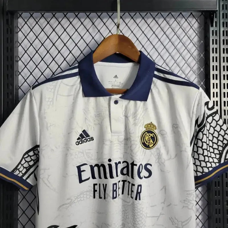 Camisa Real Madrid Dragão Chinês 22/23 - Torcedor Masculina Branca - Netmantos