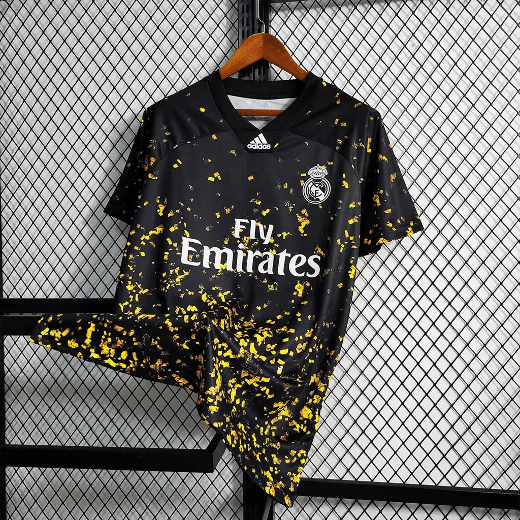 Camisa Real Madrid Edição Especial 20/21 - Torcedor Masculina Preta e Amarela - Netmantos