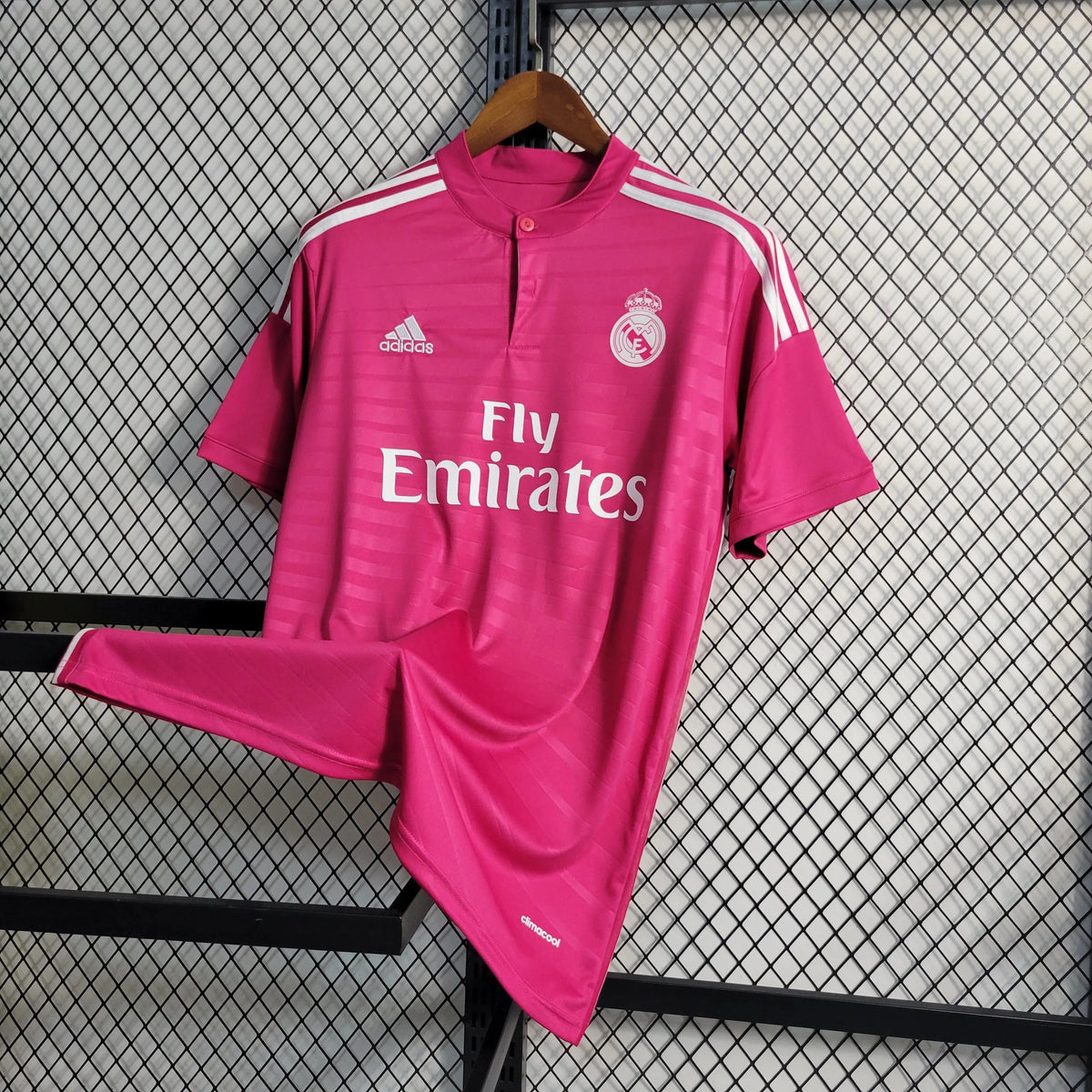 Camisa Real Madrid Retrô Away 14/15 - Torcedor Masculina Rosa - Netmantos