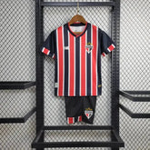 Camisa São Paulo Away 24/25 - Torcedor Infantil Vermelha e Preta New Balance - Netmantos