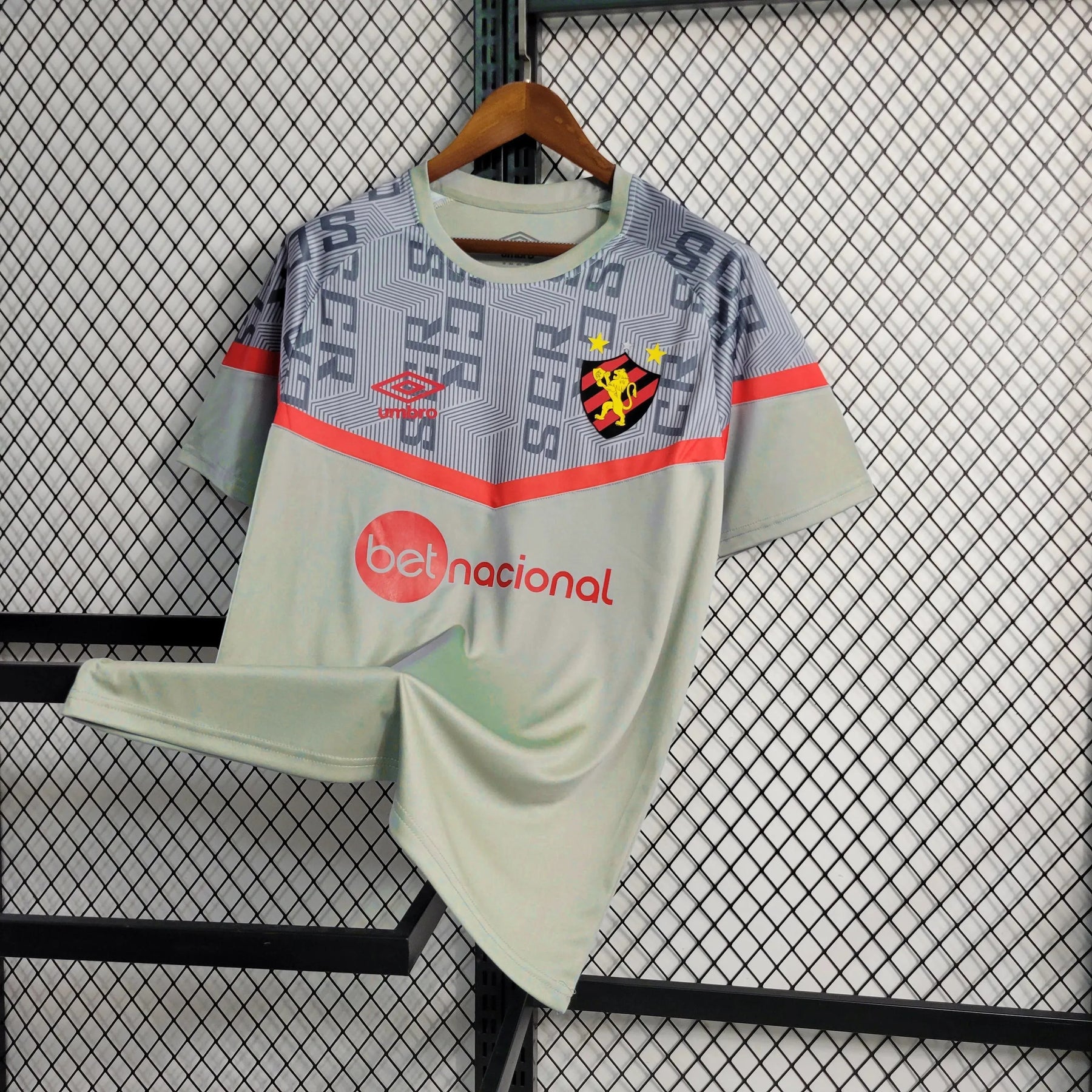Camisa Sport Club Recife Treino 23/24 - Torcedor Masculina Cinza - Netmantos