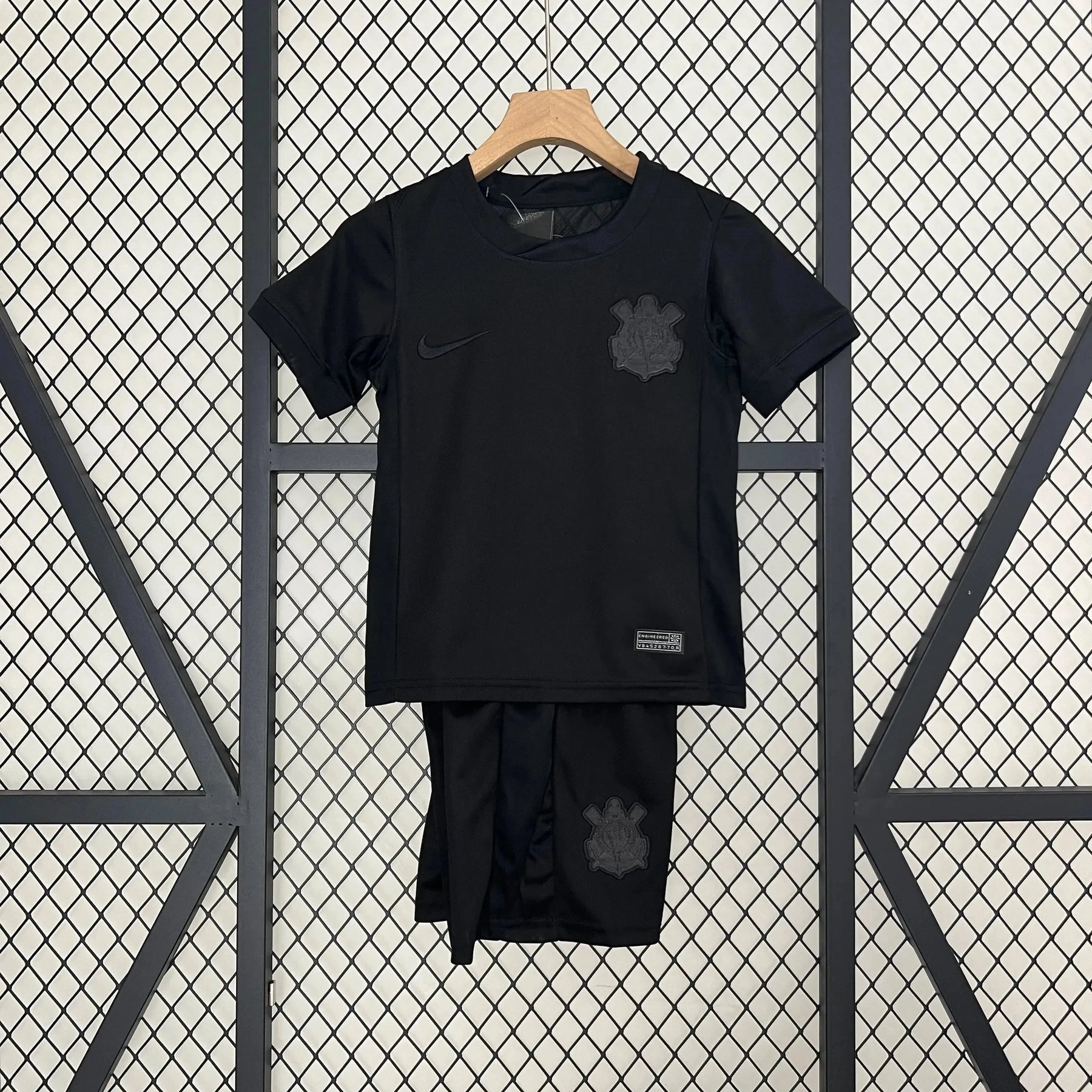 Camisa Timão Away 24/25 - Torcedor Infantil Preta - Netmantos