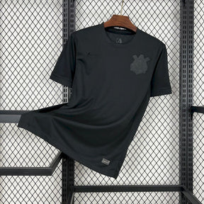 Camisa Timão Away II 24/25 - Torcedor Masculina Preta + Patrocínios - Netmantos