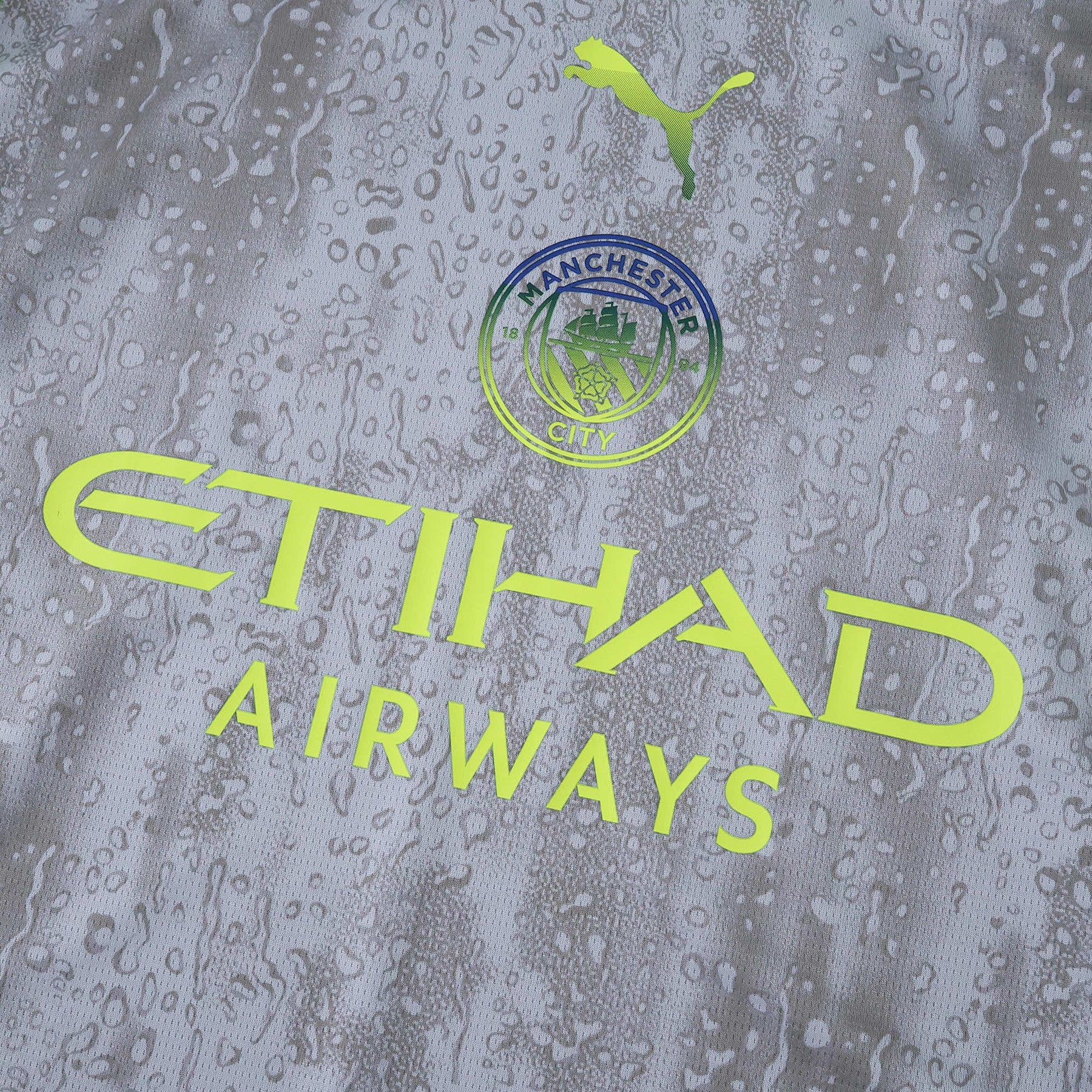 Manchester City Third Away Shirt 25/26 - Men's Fan Shirt Grey and Green
